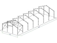 Staalconstructie 11,6x30 meter (ca. 348 m2) - afbeelding 3 van  4