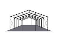 Staalconstructie 11,6x35 meter (ca. 406 m2) - afbeelding 6 van  8
