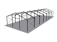 Staalconstructie 11,6x35 meter (ca. 406 m2) - afbeelding 3 van  5