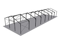 Staalconstructie 11,6x40 meter (ca. 464 m2) - afbeelding 5 van  10