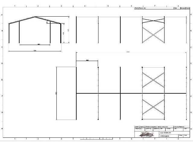 Staalconstructie 12 x 25 meter (300m2) - afbeelding 1 van  6