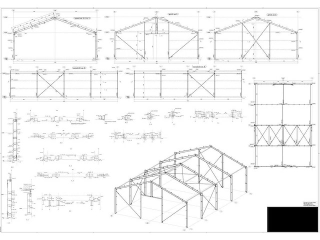 Staalconstructie 14 x 20 meter (280m2) - afbeelding 11 van  17
