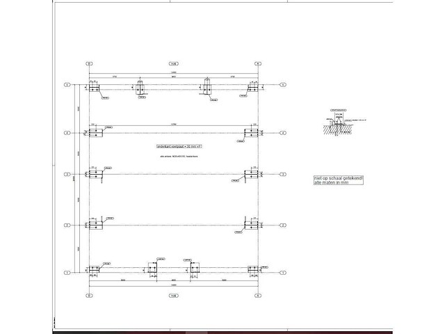 Staalconstructie 14 x 20 meter (280m2) - afbeelding 8 van  14