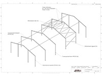 Staalconstructie 14 x 25 meter (350m2) - afbeelding 7 van  13