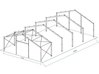 Staalconstructie 14x25 meter (ca. 350 m2) - afbeelding 2 van  9