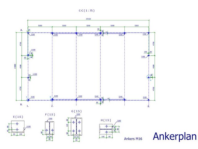 Staalconstructie 14x25 meter (ca. 350 m2) - afbeelding 8 van  9