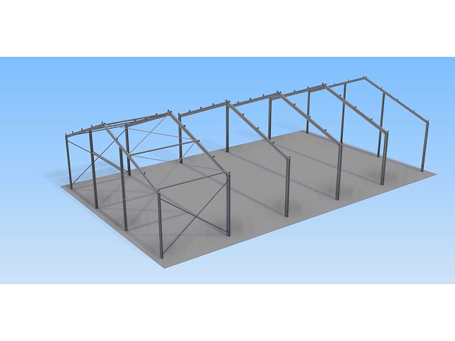 Staalconstructie 14x25 meter (ca. 350 m2) - afbeelding 4 van  9