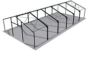 Staalconstructie 15 x 30 meter (ca. 450m2) - afbeelding 3 van  5