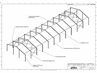 Staalconstructie 15 x 55 meter (825m2) - afbeelding 6 van  18
