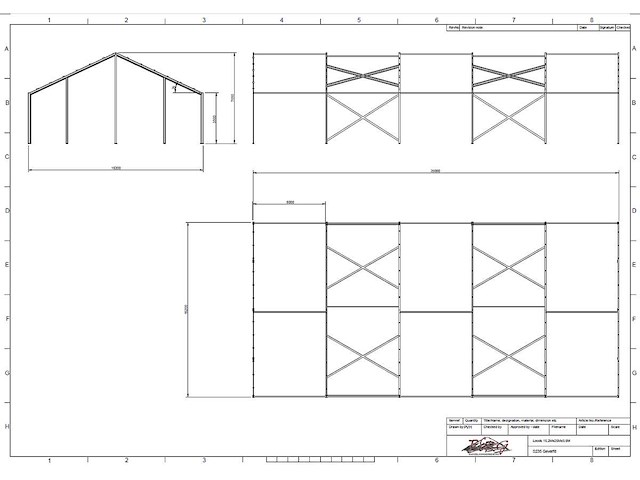 Staalconstructie 15.20 x 25.00 meter (380m2) - afbeelding 5 van  13