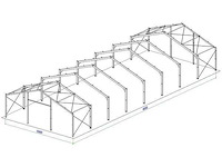Staalconstructie 15x40 meter (ca. 600 m2) - afbeelding 2 van  6
