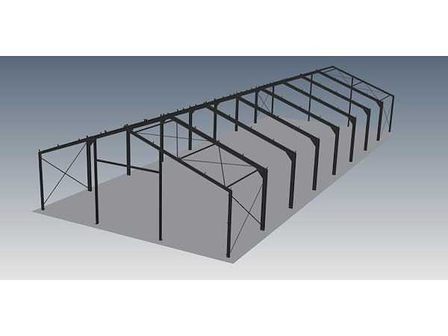 Staalconstructie 15x40 meter (ca. 600 m2) - afbeelding 8 van  10
