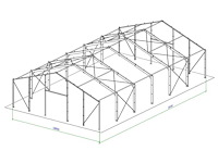 Staalconstructie 18x30x5,00 meter (ca. 540 m2) - afbeelding 7 van  9