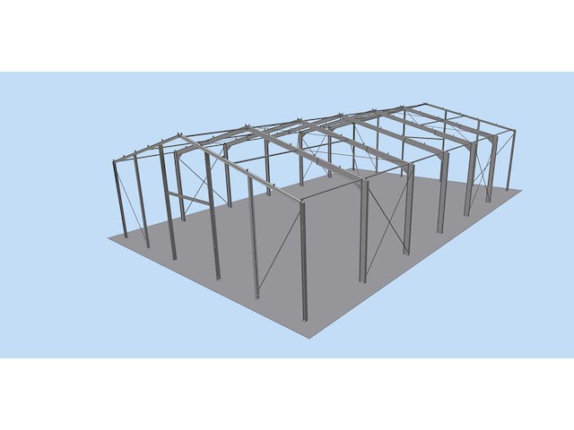 Staalconstructie 18x30x5,80 meter (ca. 540 m2) - afbeelding 2 van  7