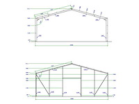 Staalconstructie 18x30x5,80 meter (ca. 540 m2) - afbeelding 7 van  7