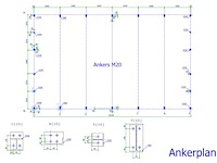 Staalconstructie 18x30x5,80 meter (ca. 540 m2) - afbeelding 6 van  7
