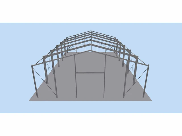 Staalconstructie 18x30x5,80 meter (ca. 540 m2) - afbeelding 5 van  7