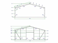 Staalconstructie 18x30x5,80 meter (ca. 540 m2) - afbeelding 6 van  7