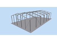 Staalconstructie 18x30x5,80 meter (ca. 540 m2) - afbeelding 1 van  6