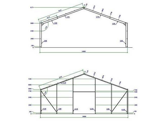 Staalconstructie 18x40x5,00 meter (ca. 720 m2) - afbeelding 5 van  5