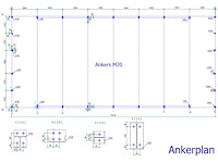 Staalconstructie 18x40x5,80 meter (ca. 720 m2) - afbeelding 2 van  7
