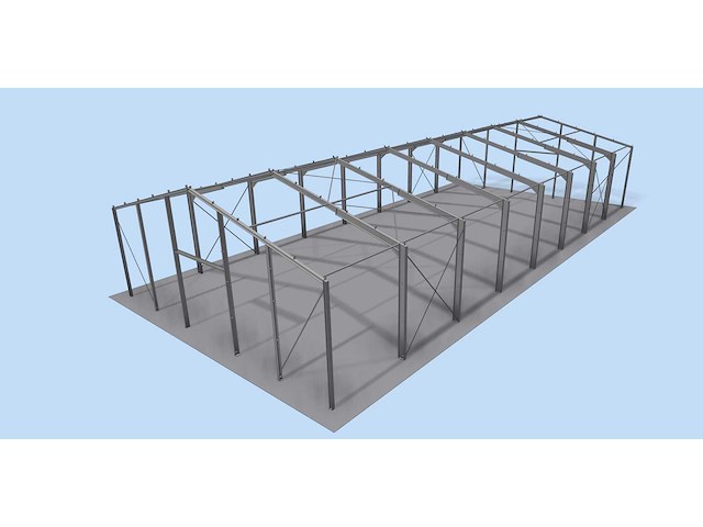 Staalconstructie 18x40x5,80 meter (ca. 720 m2) - afbeelding 2 van  7