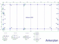 Staalconstructie 18x40x5,80 meter (ca. 720 m2) - afbeelding 7 van  7