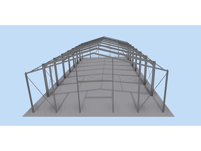 Staalconstructie 18x40x5,80 meter (ca. 720 m2) - afbeelding 3 van  4