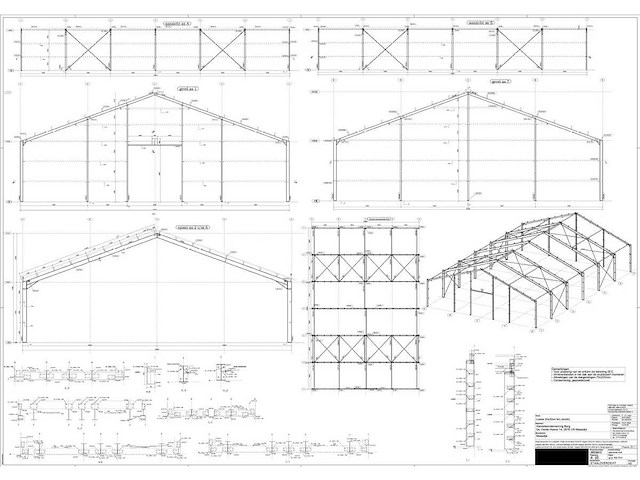 Staalconstructie 20 x 30 meter (600m2) - afbeelding 13 van  19