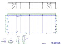 Staalconstructie 20x55 meter (ca. 1.100 m2) (zware uitvoering) - afbeelding 7 van  10