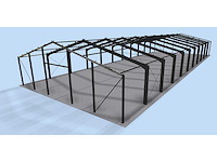 Staalconstructie 20x55 meter (ca. 1.100 m2) (zware uitvoering) - afbeelding 10 van  10