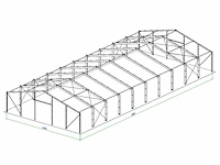 Staalconstructie 22x50 meter (ca. 1.100 m2) - afbeelding 2 van  9