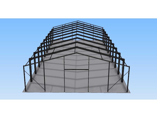 Staalconstructie 22x50 meter (ca. 1.100 m2) - afbeelding 6 van  9