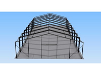 Staalconstructie 22x50 meter (ca. 1.100 m2) - afbeelding 6 van  9
