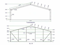 Staalconstructie 23,2x40 meter (ca. 928 m2) - afbeelding 8 van  8