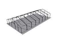 Staalconstructie 23,2x40 meter (ca. 928 m2) - afbeelding 2 van  8