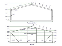 Staalconstructie 23,2x40 meter (ca. 928 m2) - afbeelding 8 van  8