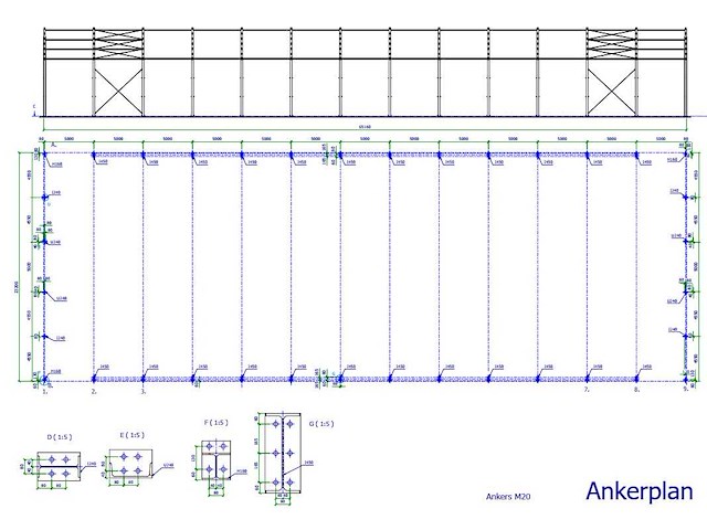 Staalconstructie 23,2x65 meter (ca. 1.508 m2) - afbeelding 8 van  9
