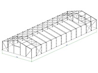 Staalconstructie 23,2x65 meter (ca. 1.508 m2) - afbeelding 7 van  9