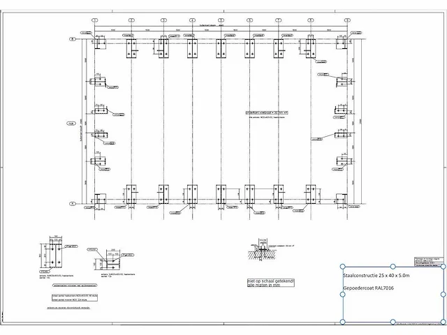 Staalconstructie 25 x 40 meter (1000m2) - afbeelding 19 van  28
