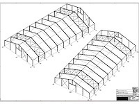 Staalconstructie 25 x 50 meter (1250m2)