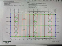 Staalconstructie 30 x 60 meter vrije overspanning (1800m2) - afbeelding 19 van  30