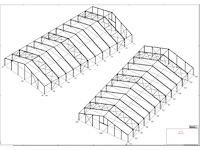 Staalconstructie 30 x 60 meter vrije overspanning (1800m2) - afbeelding 14 van  18