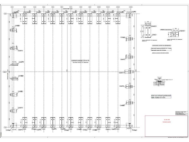 Staalconstructie 30 x 60 meter vrije overspanning (1800m2) - afbeelding 20 van  30