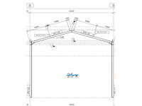 Staalconstructie 6 x 12 meter (72m2) - afbeelding 3 van  9