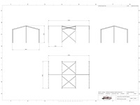 Staalconstructie 8 x 12 meter (96m2) - afbeelding 8 van  8