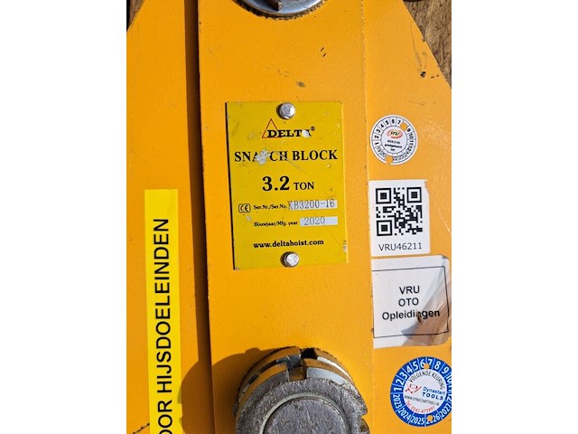 Staaldraadtakel, deltafor, dph-16, incl. 2x katrolblok en divers hijsmateriaal - afbeelding 4 van  18