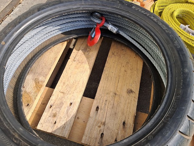 Staaldraadtakel, deltafor, dph-16, incl. 2x katrolblok en divers hijsmateriaal - afbeelding 8 van  18