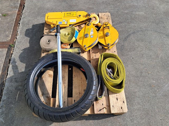 Staaldraadtakel, deltafor, dph-16, incl. 2x katrolblok en divers hijsmateriaal - afbeelding 11 van  18