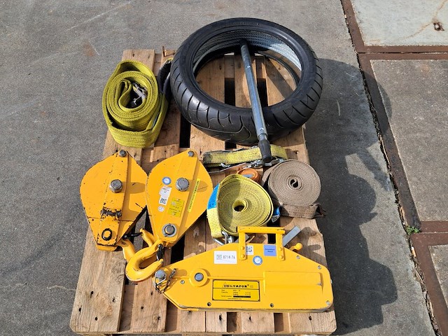 Staaldraadtakel, deltafor, dph-16, incl. 2x katrolblok en divers hijsmateriaal - afbeelding 12 van  18